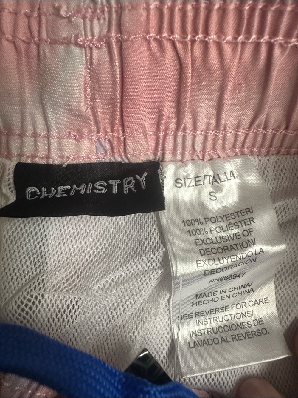 Chemistry Pink Elastic Waist Sleep Shorts
